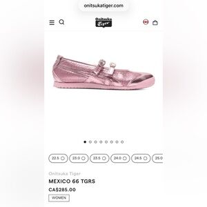 Onitsuka Tiger Mexico 66 TGRS Metallic Pink Ballet Shoes - Cotton Candy Pink